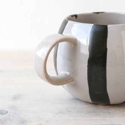 Serina Striped Stoneware Mug