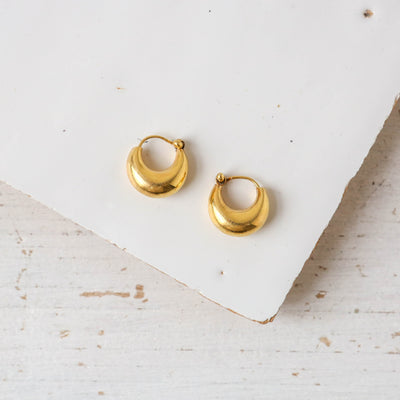 Small Gold Creole Hoop Earrings