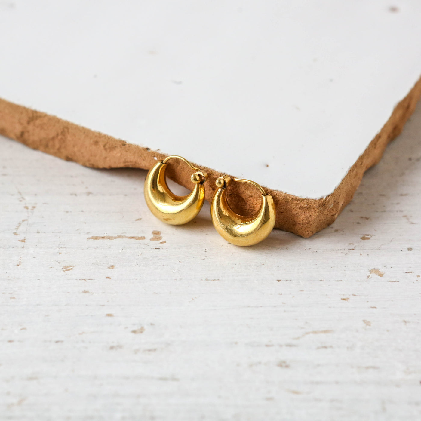 Small Gold Creole Hoop Earrings