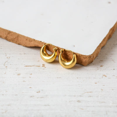 Small Gold Creole Hoop Earrings