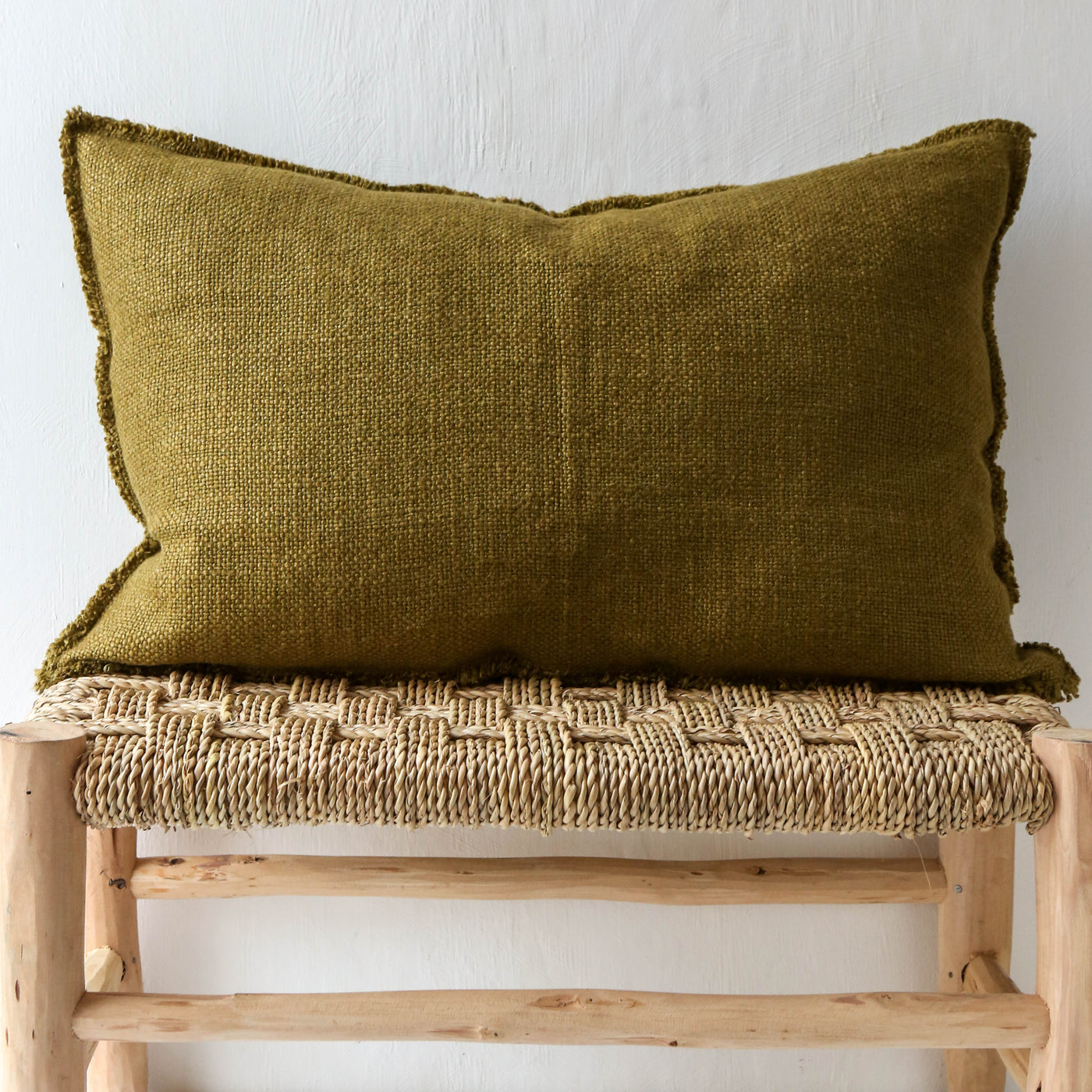 Oblong California Cushion Cover -Olive