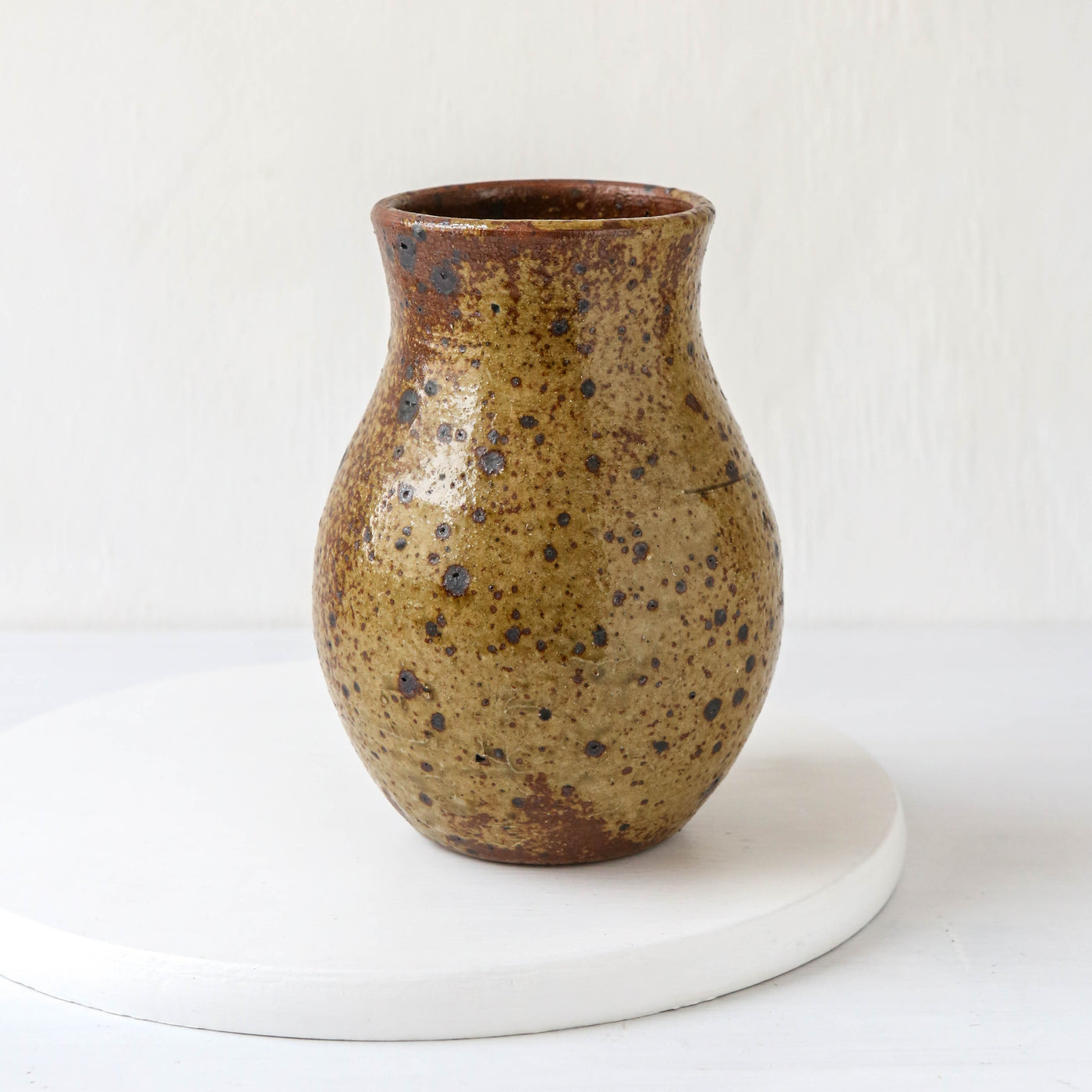 Vintage Stoneware Mottled Vase