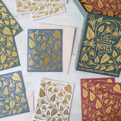 Gilded Notes - 16 Notecard Set