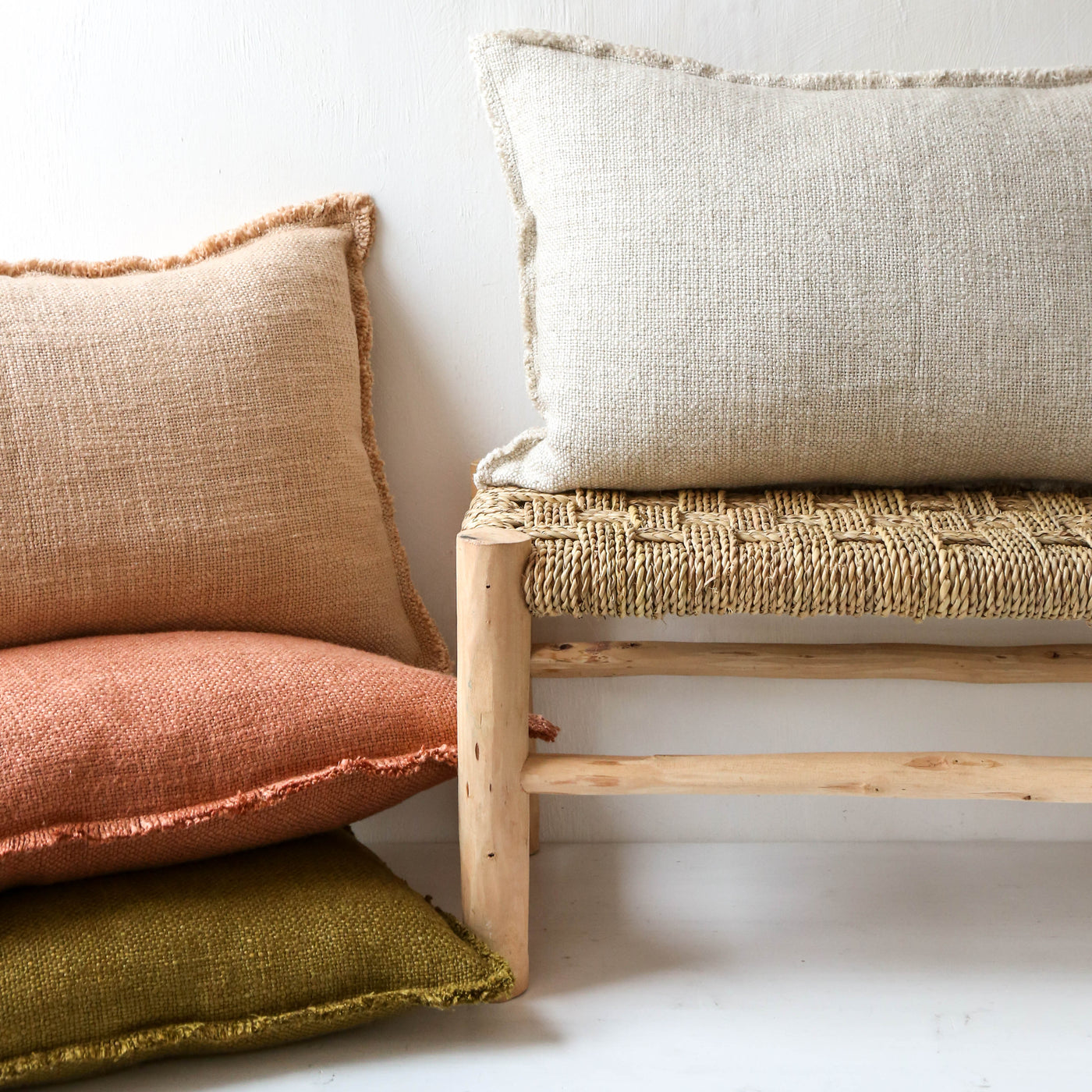 Oblong California Cushion Cover - Mocha