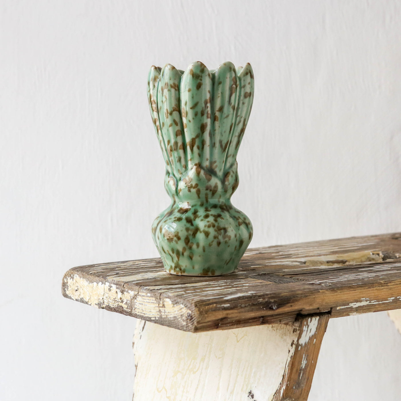 Cyrill Stoneware Vase - Green