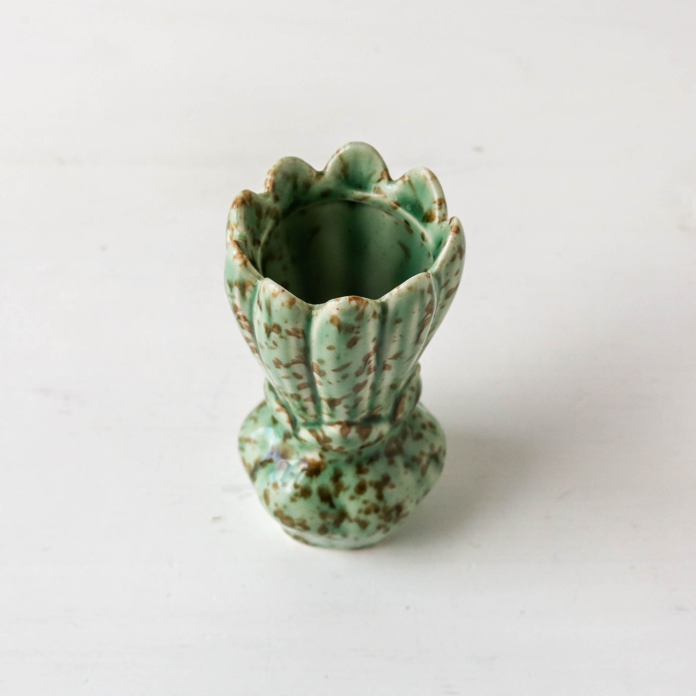 Cyrill Stoneware Vase - Green