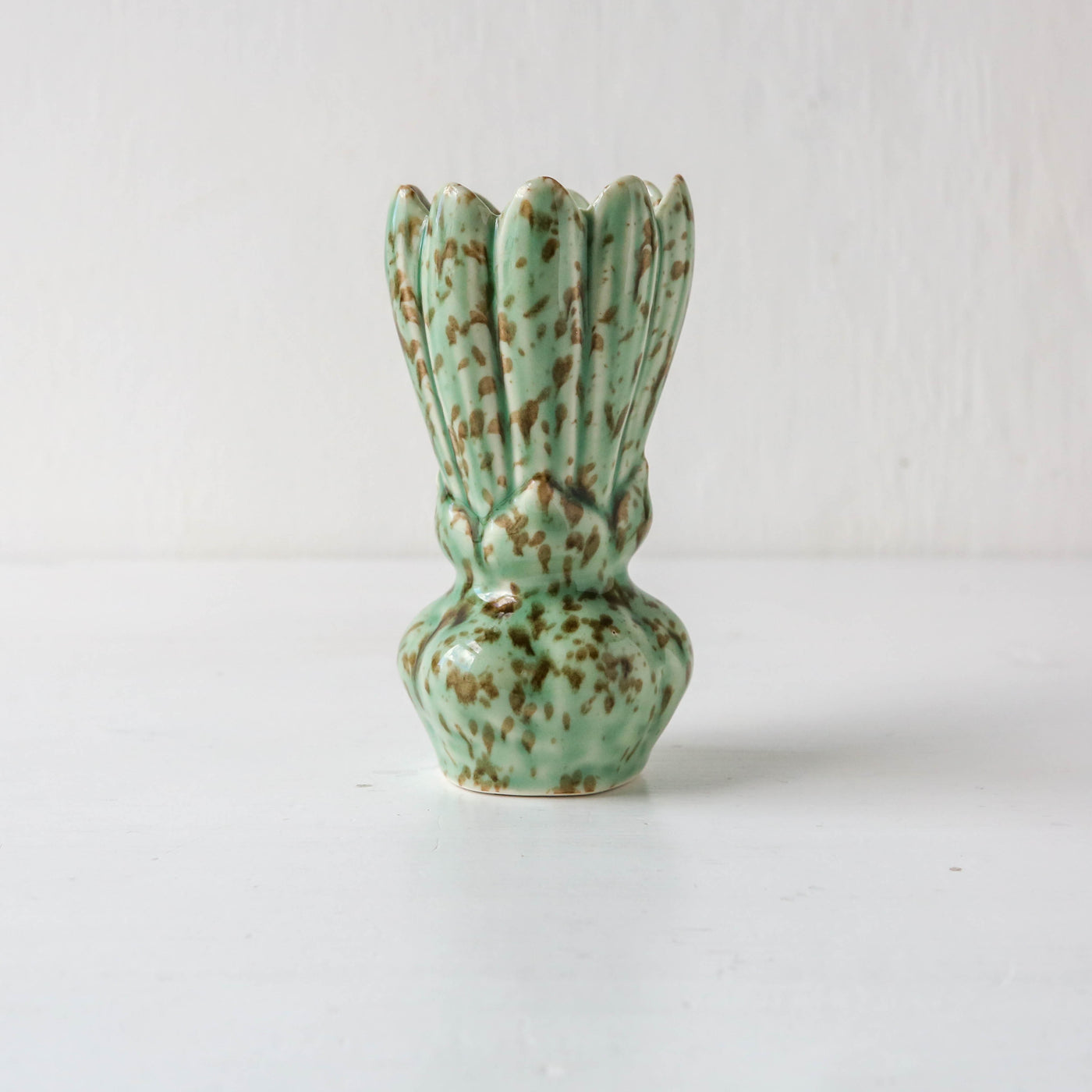 Cyrill Stoneware Vase - Green
