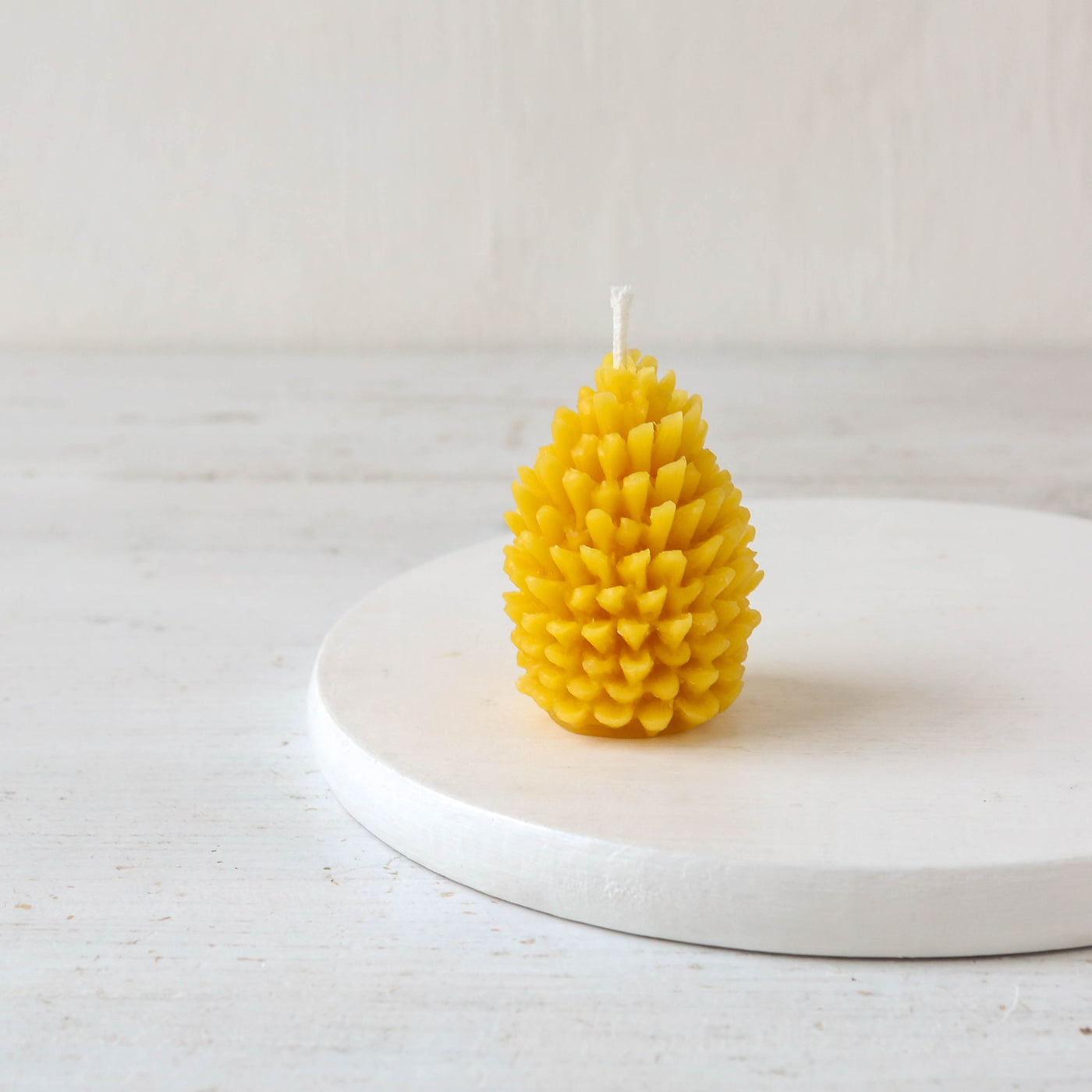 Delicate Pine Cone Pure Beeswax Candle
