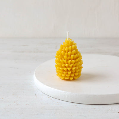 Delicate Pine Cone Pure Beeswax Candle