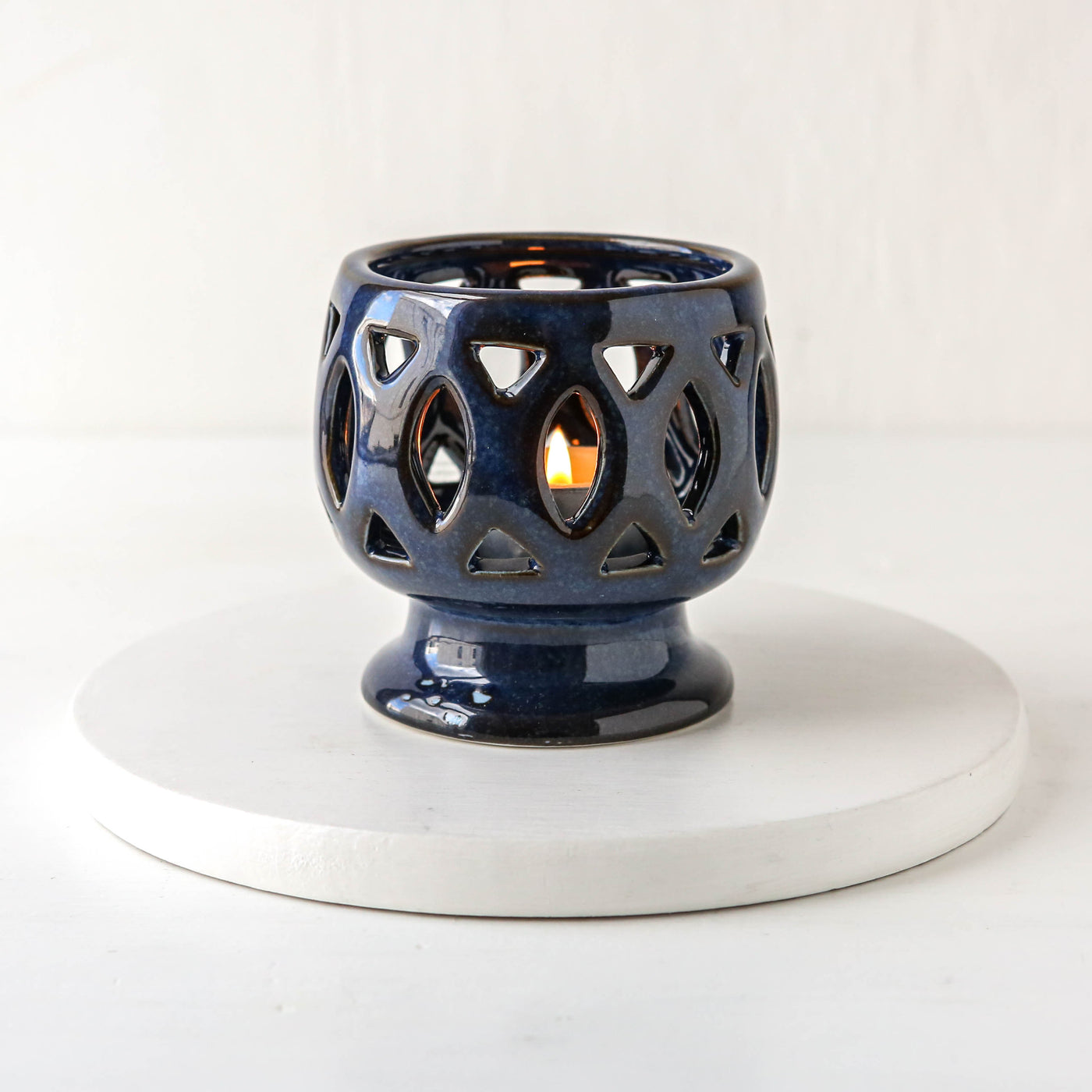 Patty Votive Candle Holder - Blue