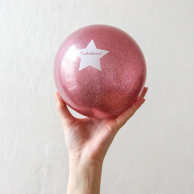 Medium 'Balloon' Ball - Pink Glitter