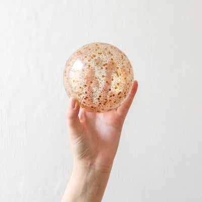 Small 'Balloon' Ball - Copper Glitter Bubble