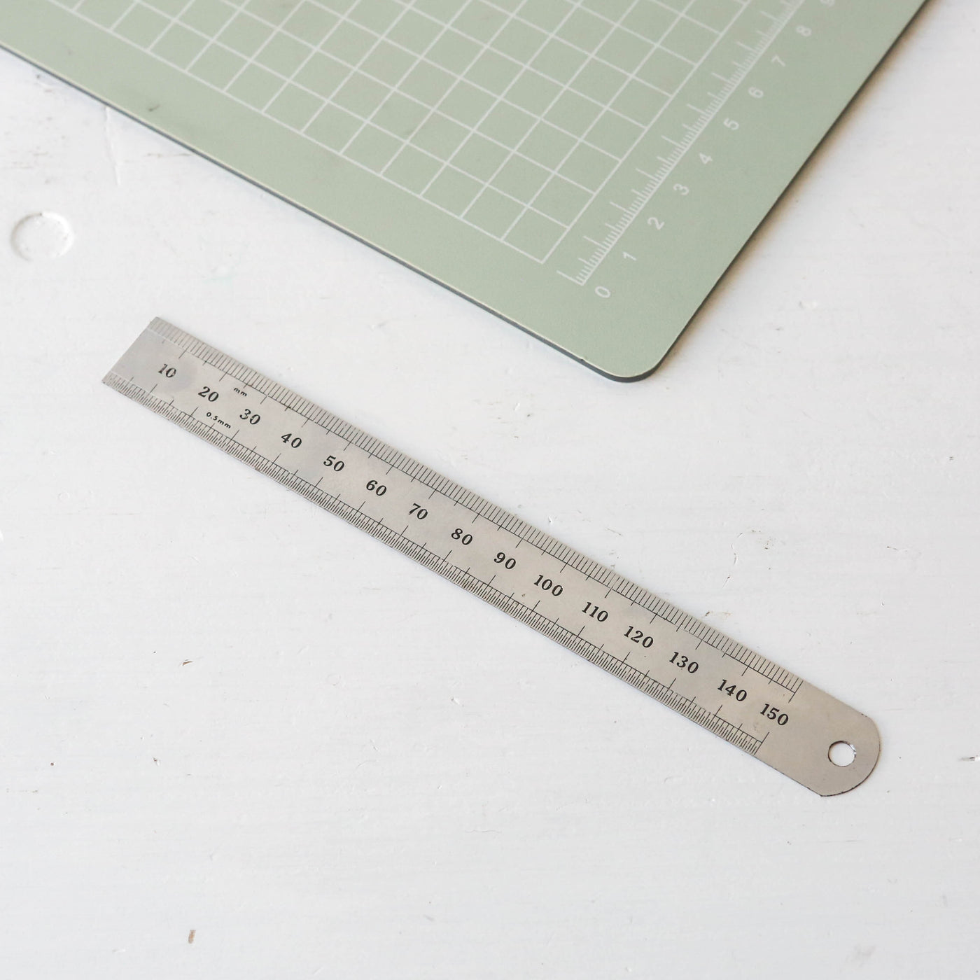 Vintage Steel Rule - 15cm