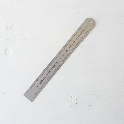 Vintage Steel Rule - 15cm