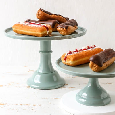 Large Sage Melamine Cake Stand