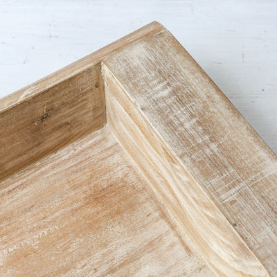 Deep Rustic Wooden Tray