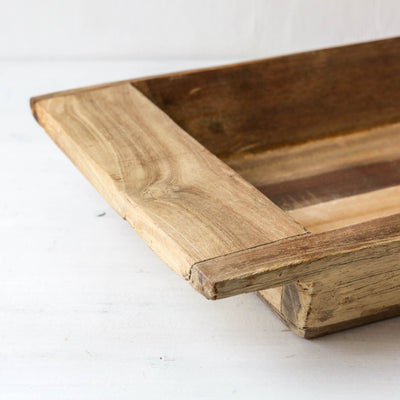 Deep Rustic Wooden Tray