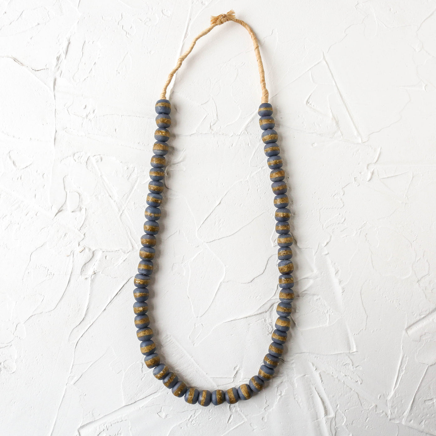 Recycled Glass Beads - 14mm Dark Grey