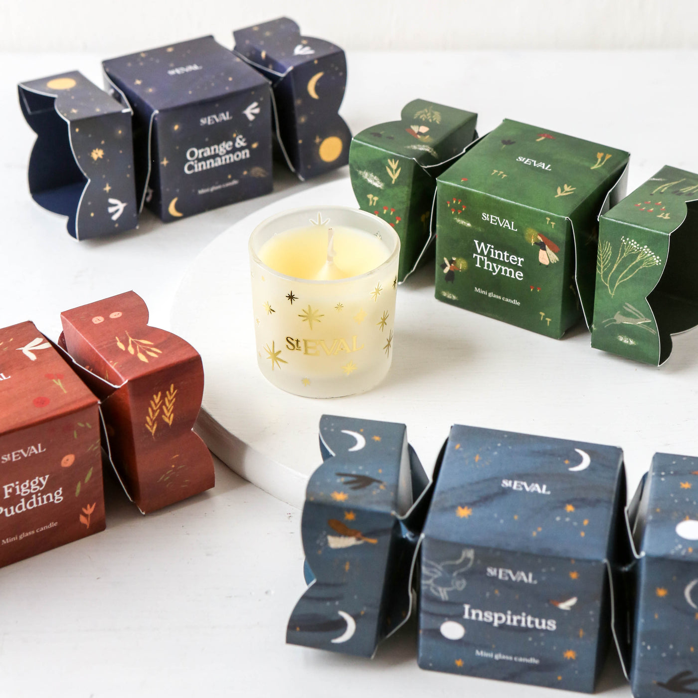 St. Eval Christmas Cracker with Votive Candle