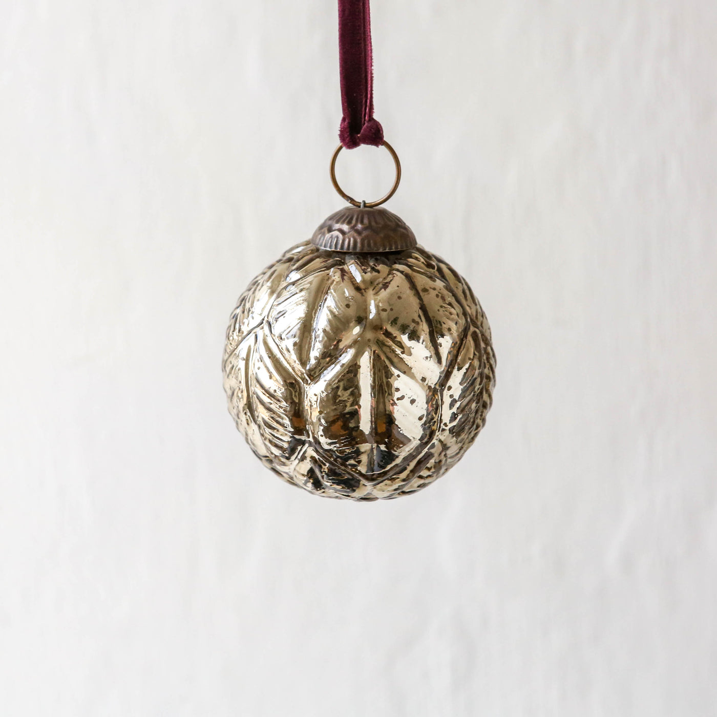 8cm Patta Bauble - Antique Gold