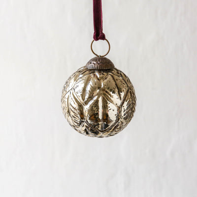 8cm Patta Bauble - Antique Gold
