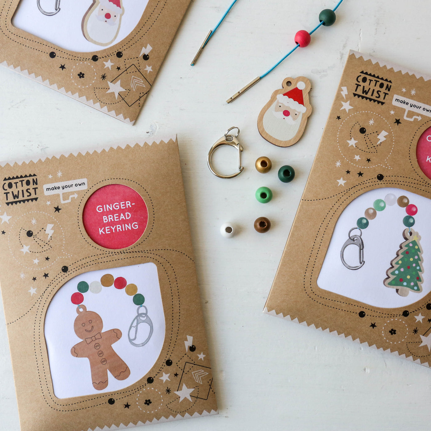 Festive Keyring Craft Kit by Cotton Twist