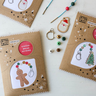 Festive Keyring Craft Kit by Cotton Twist