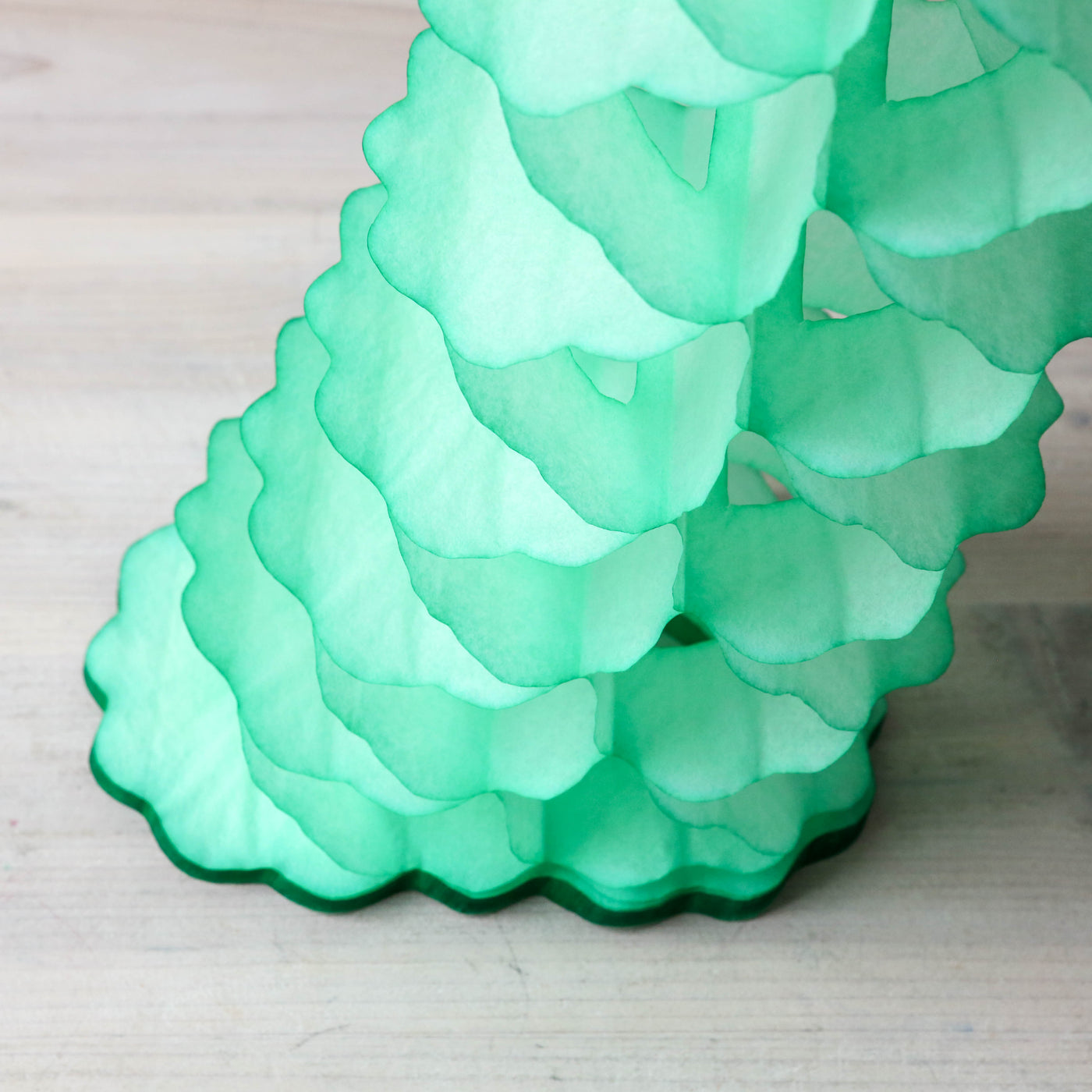 3.6m Classic Honeycomb Paper Garland - Lime
