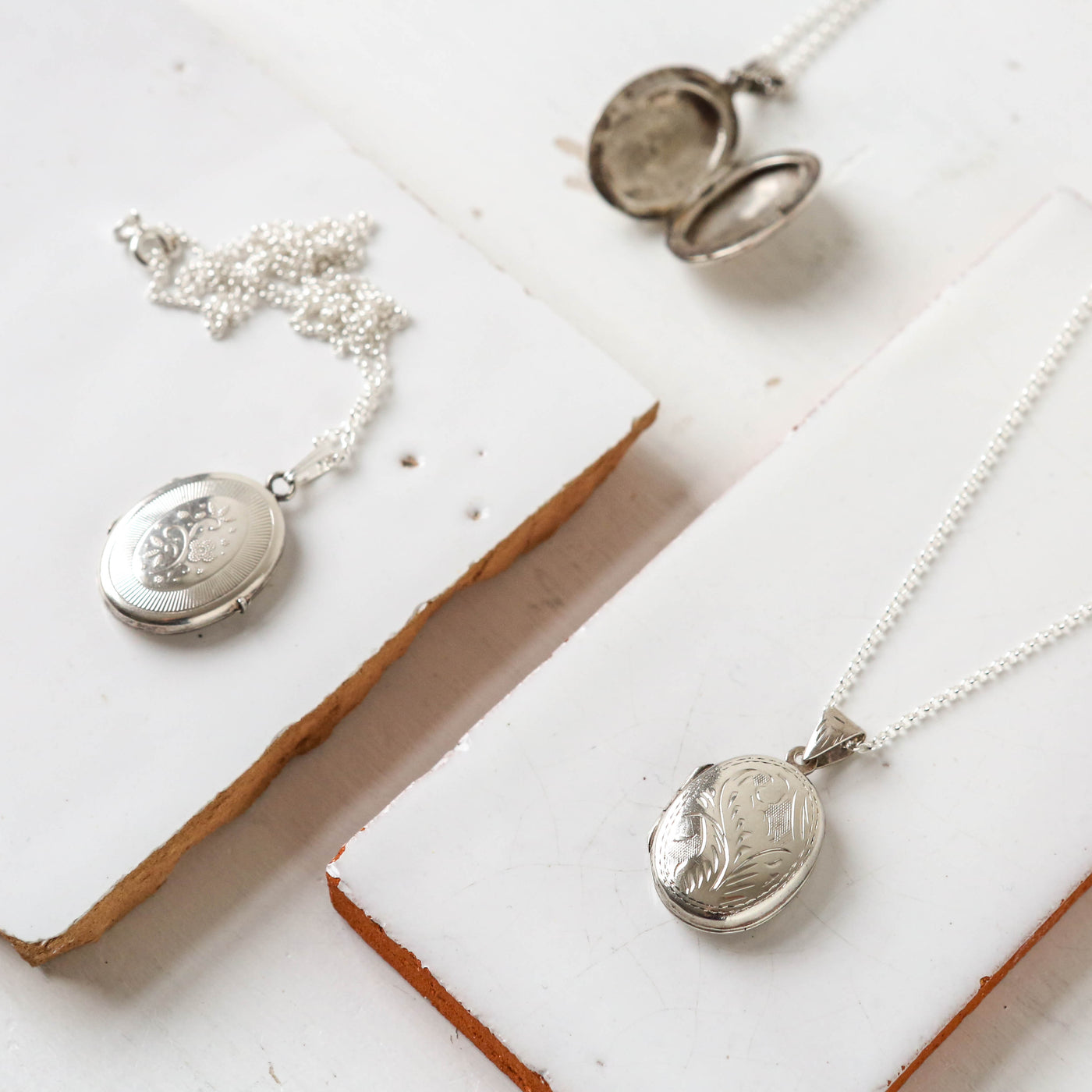 Silver Vintage Locket - Batch I, Ovals