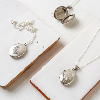 Silver Vintage Locket - Batch I, Ovals