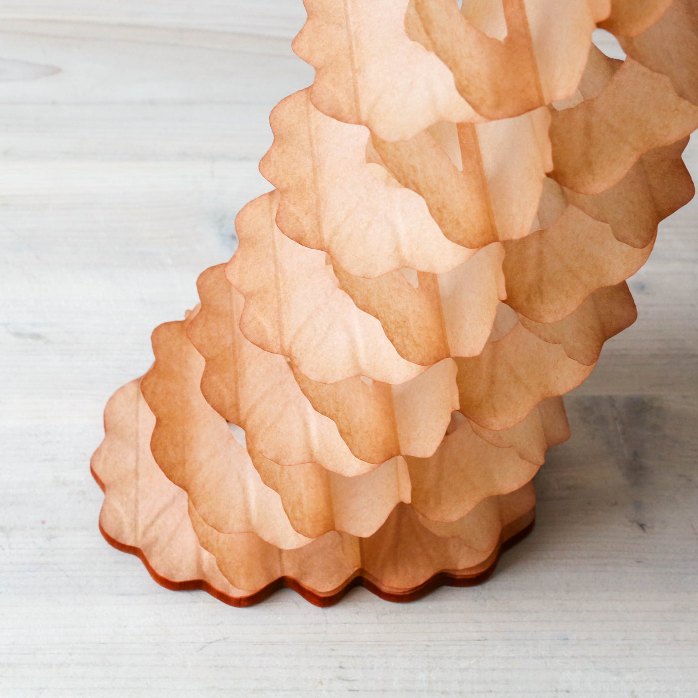 3.6m Classic Honeycomb Paper Garland - Clay