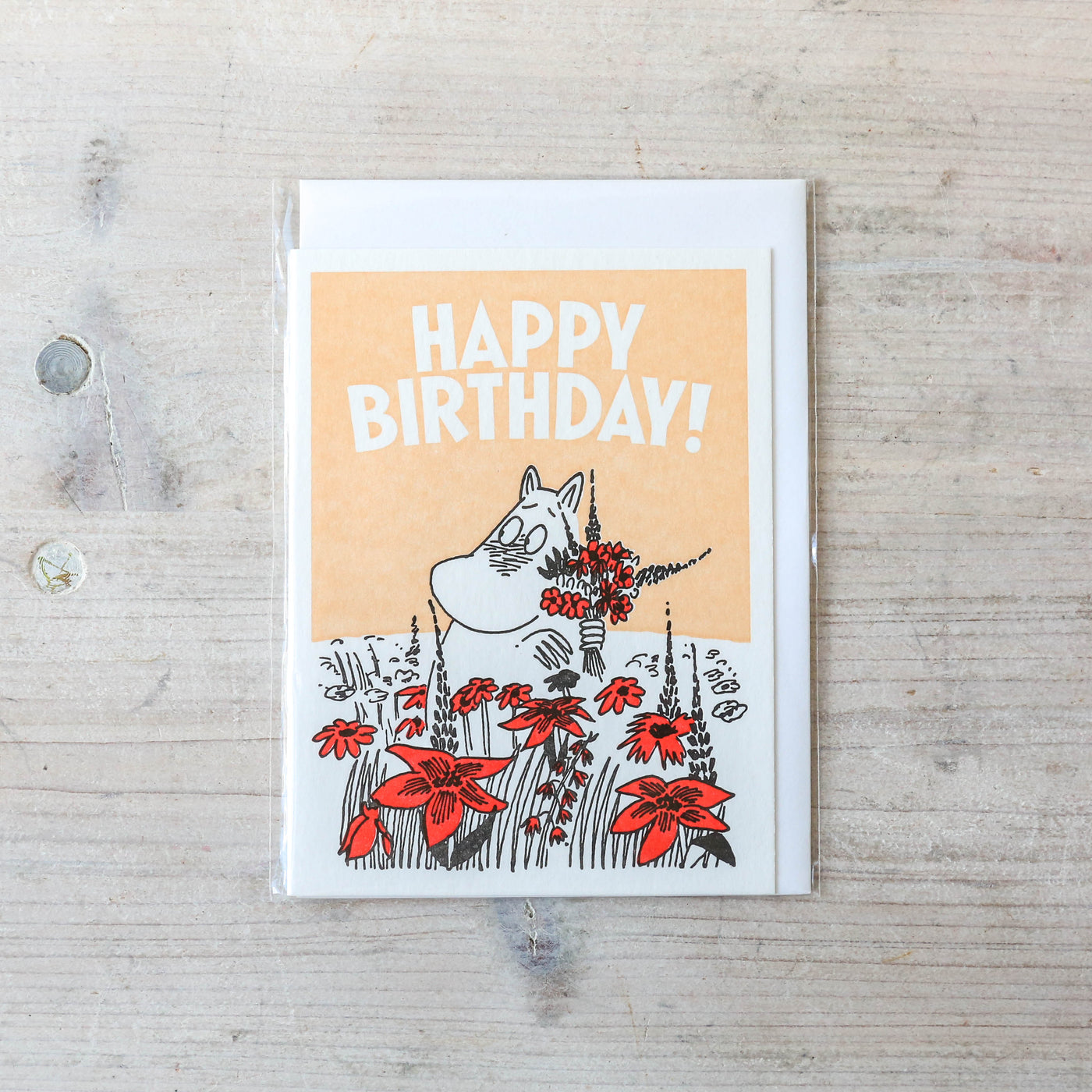 Moomin Birthday Letterpress Greetings Card
