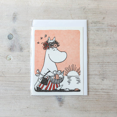 Moomin Shell Collector Letterpress Greetings Card