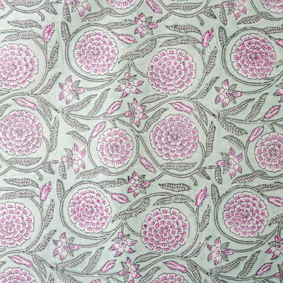Hand Block Printed Wrap - Rajmala Teal