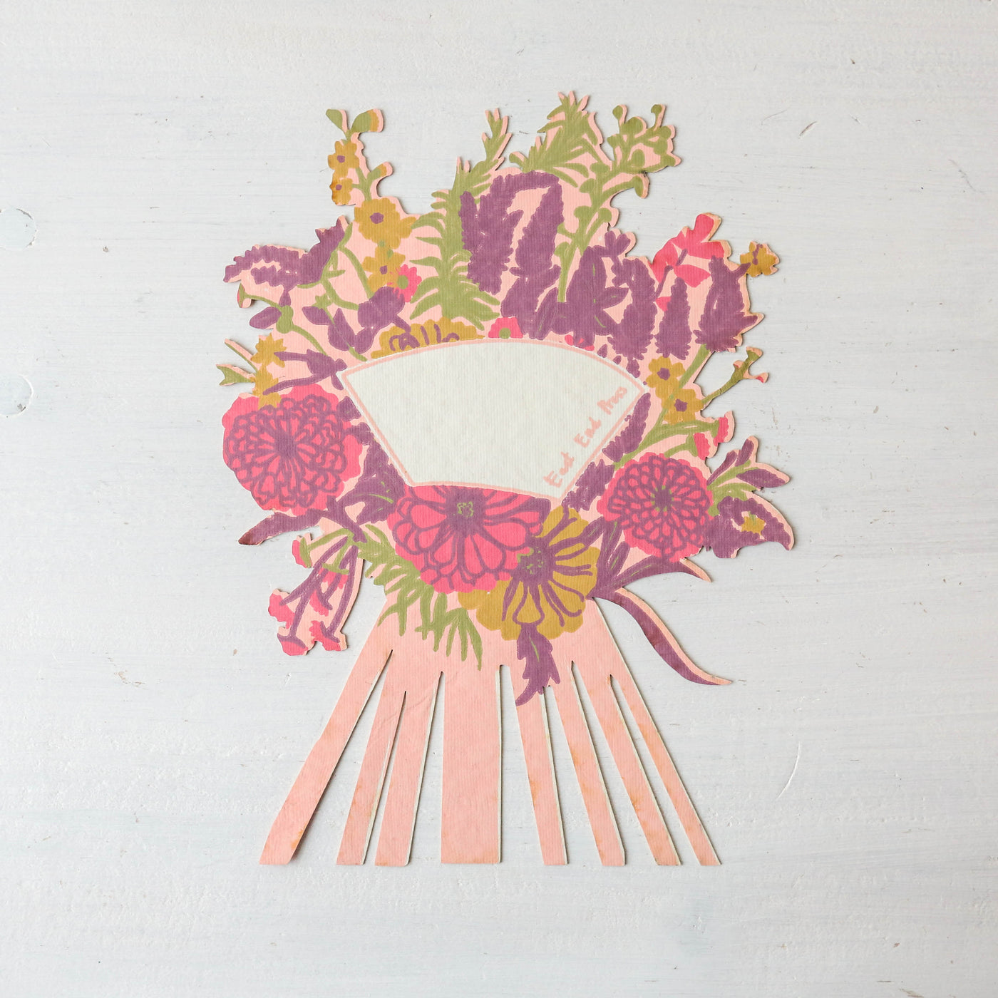 Marigold Pink Bouquet Card