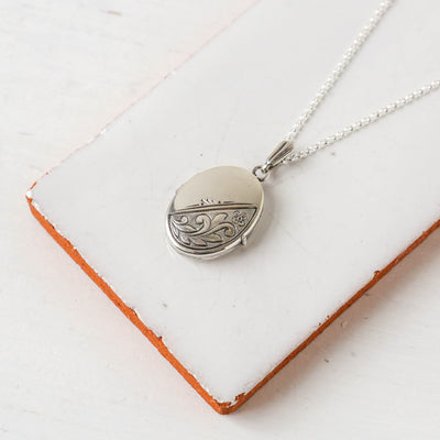Silver Vintage Locket - Batch H, Ovals