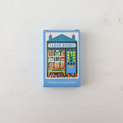 Mini 99 Piece Jigsaw Puzzle - Book Shop