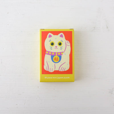 Mini 99 Piece Jigsaw Puzzle - Lucky Cat