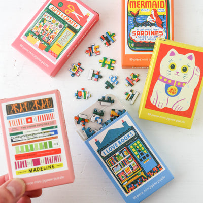 Mini 99 Piece Jigsaw Puzzle - Arts & Craft Shop