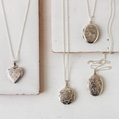Silver Vintage Locket - Batch K