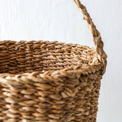 Seagrass Storage Basket with Handle