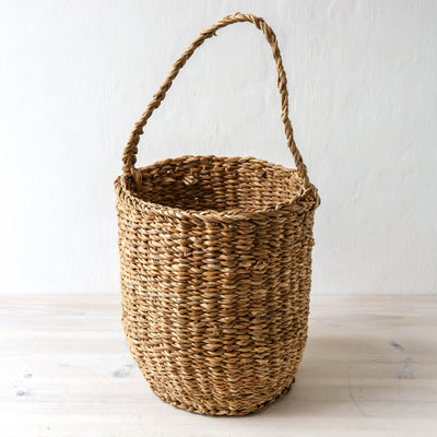 Seagrass Storage Basket with Handle