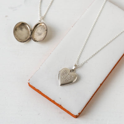 Silver Vintage Locket - Batch K