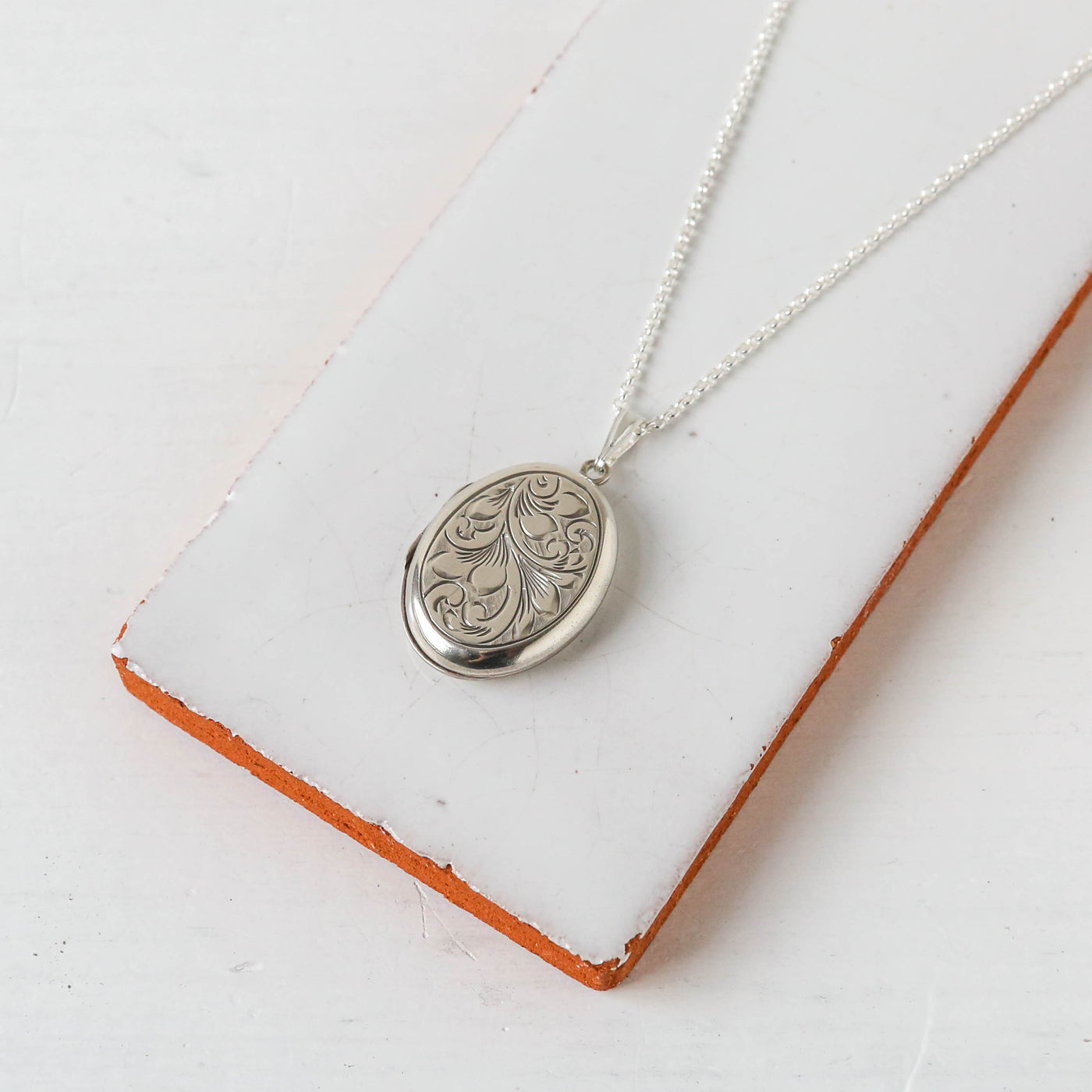 Silver Vintage Locket - Batch K