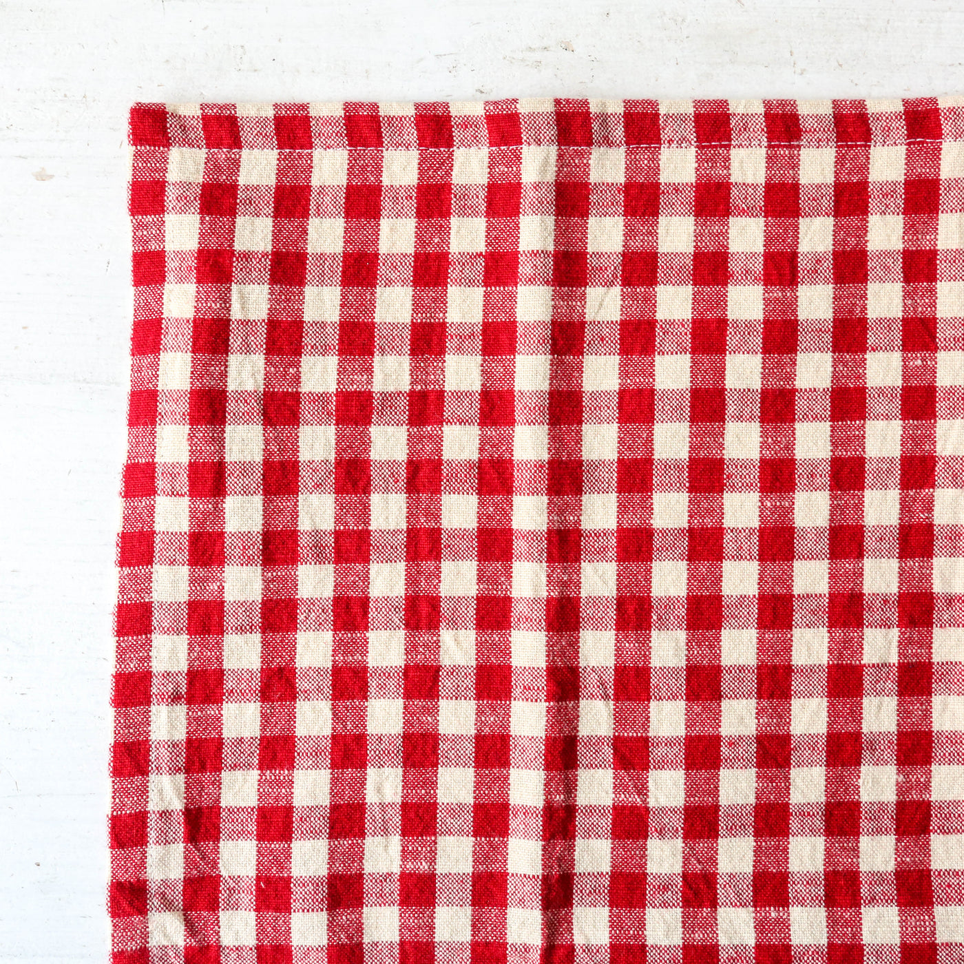 Set of Four Cotton Napkins - Red Gingham