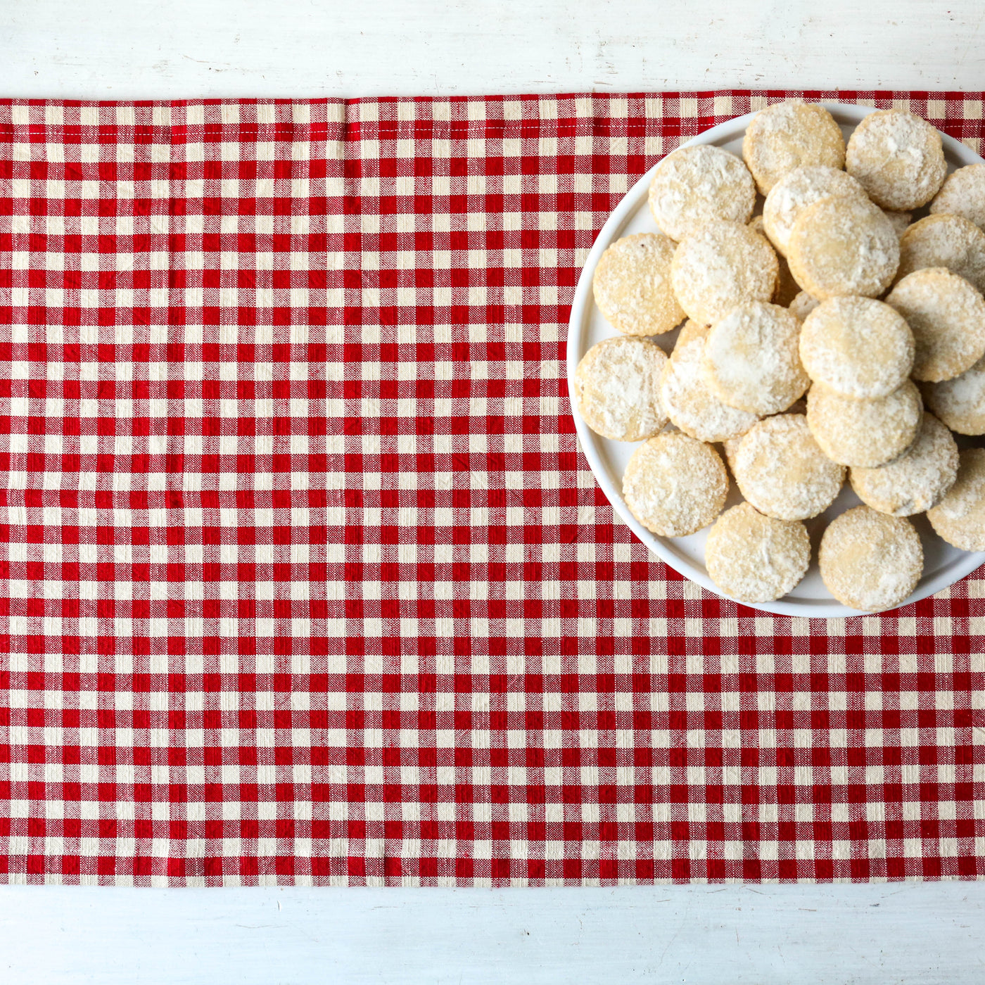 Cotton Table Runner - Red Gingham