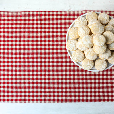 Cotton Table Runner - Red Gingham