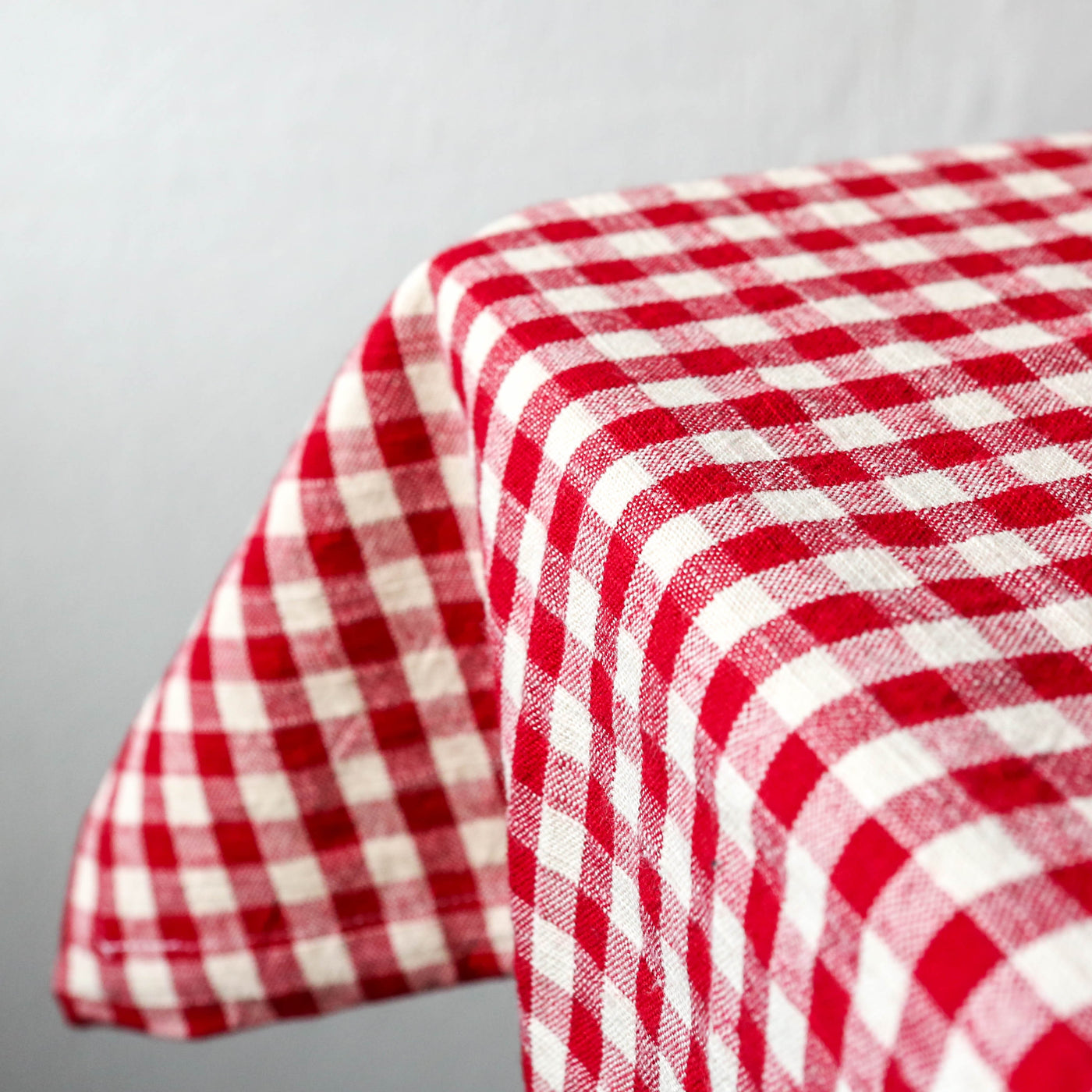 230cm Cotton Tablecloth - Red Gingham