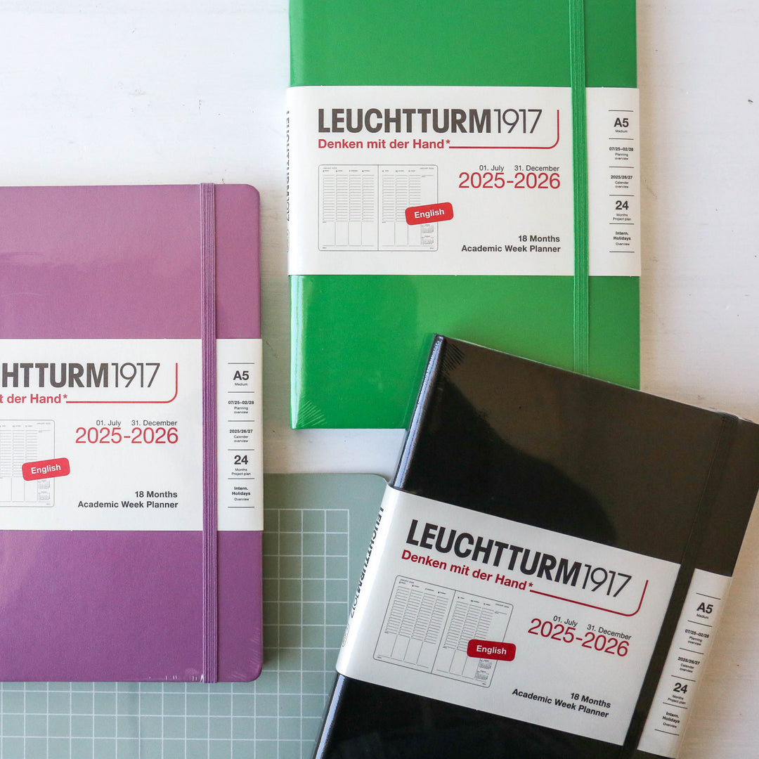 Agenda Journalier LEUCHTTURM1917 2026 Format Poche A6 - Couverture Rigide, Fermeture élastique - Page Par Jour, En Anglais
