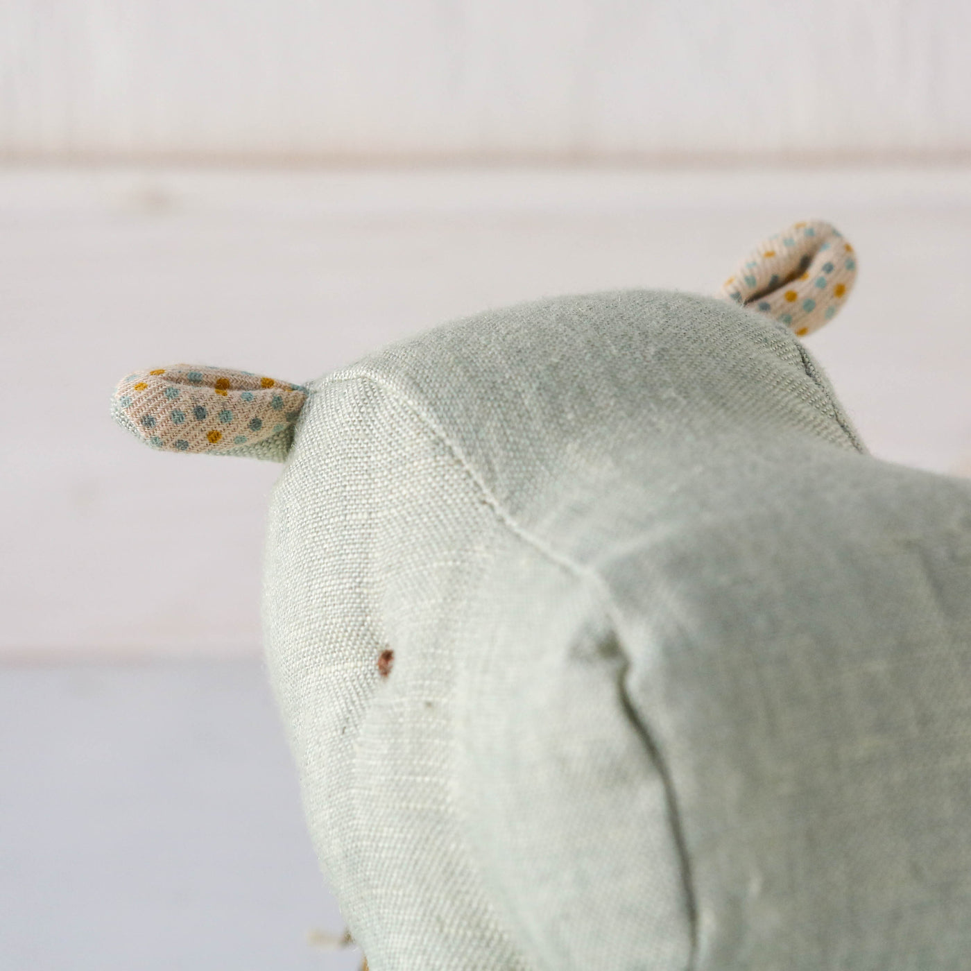 Small Hippo Toy with Skirt - Mint